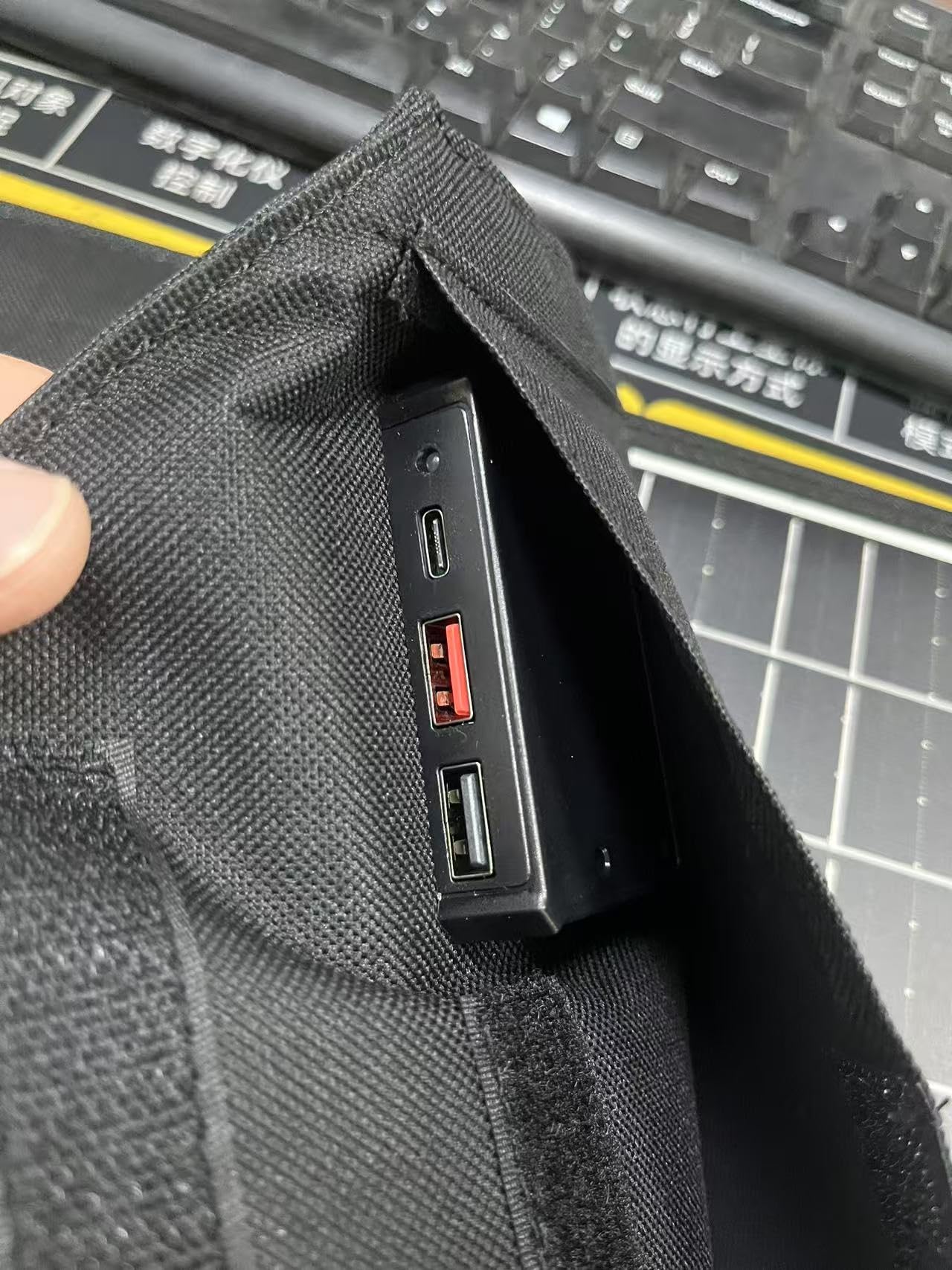 Caricabatterie a pannello solare pieghevole 45W con telefono USB-C e USB-A, alimentazione, uscita tablet QC3.0 - campeggio, passeggiata, zaino impermeabile viaggi