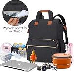 Teamoy Breast Pump Bag Compatible with Spectra S1,S2, Medela and Cooler Bag, Convertible Breast Pump Tote and Backpack