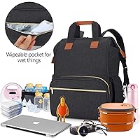 Vista 3 de Teamoy Bolsa para extractor de leche compatible con Spectra S1, S2, Medela y bolsa enfriadora, bolsa convertible para extractor de leche y mochila