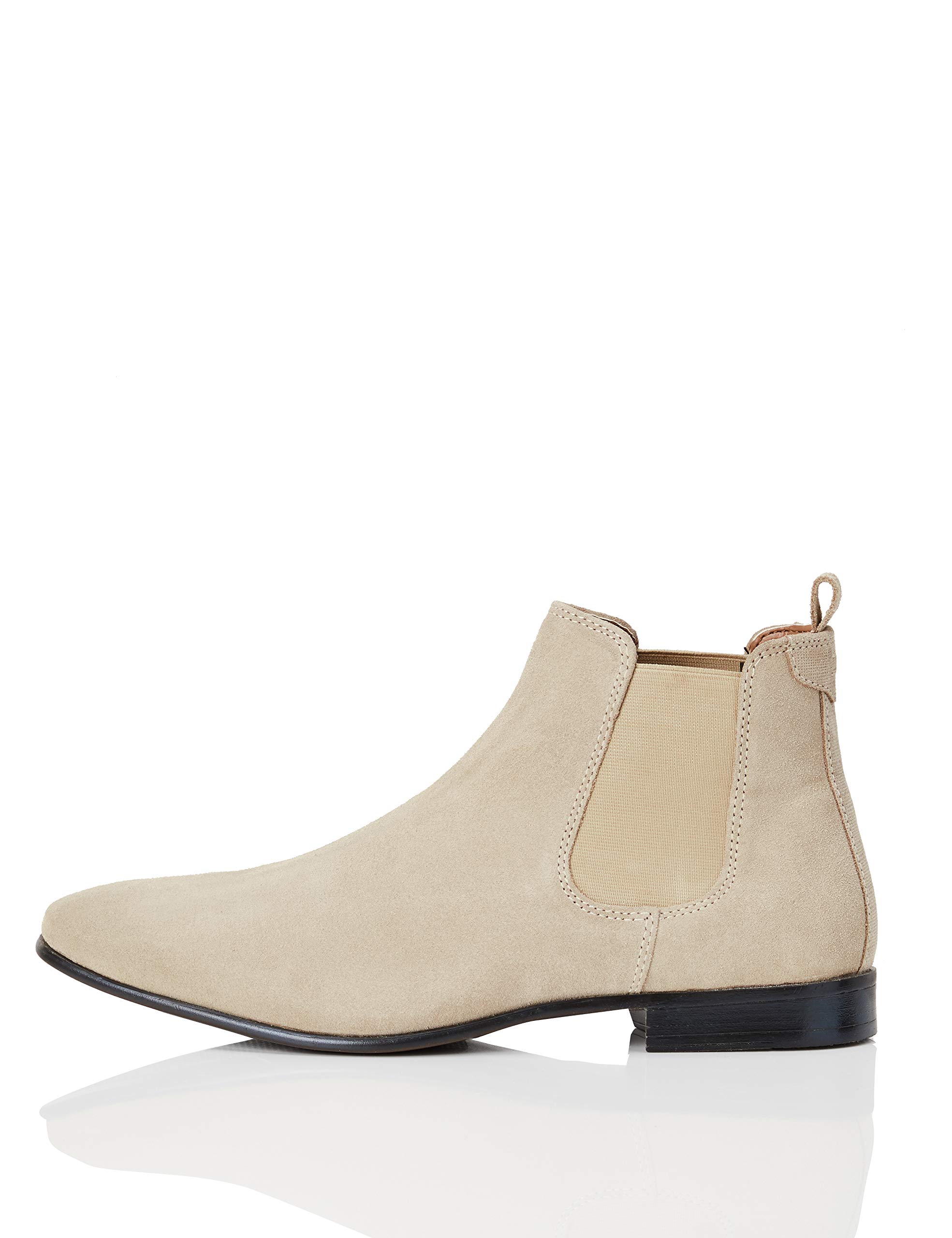 FIND Leather, Chelsea Boots, Braun (Sand), 43 EU (9 UK)