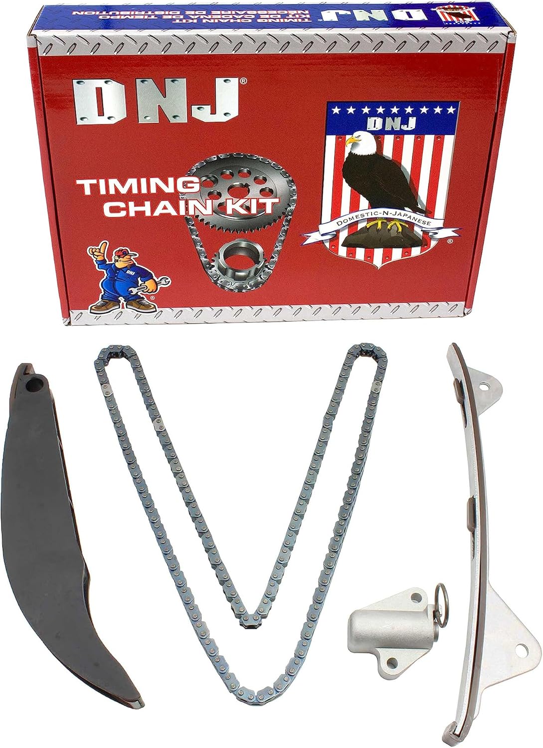 DNJ TK193 Timing Chain Kit for 2011-2016 Hyundai, Kia Elantra, Elantra Coupe, Elantra GT 1.8L-2.0L L4 16V DOHC 1797cc