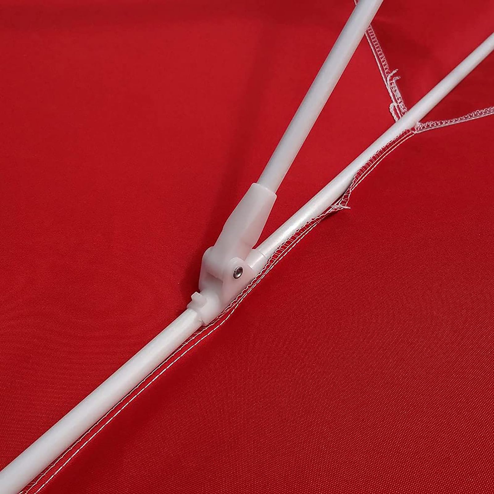 AVSMGP Telo Ricambio Ombrellone 2X2M, Telo Ricambio Ombrellone 4 Stecche Impermeabile + Protezione UV per Ombrellone A Sbalzo da Tavolo da Mercato,Grigio