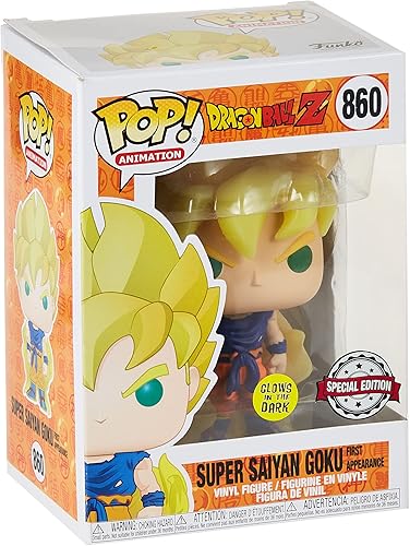 Miniatura 3 de Funko, Dragon Ball Z Glow-in-The-Dark Super Saiyan Goku Pop!