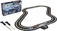 Vista 1 de Scalextric ARC Pro App Race Control 24h Le Mans Slot Car Digital 132 Slot Car Road Race Track Set C1404T, azul y gris