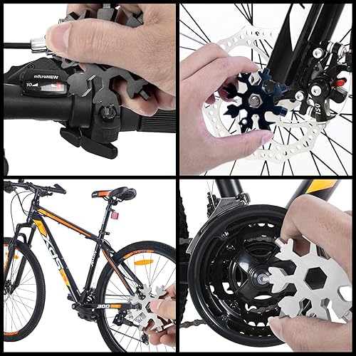 Miniatura 6 de Multiherramienta de copo de nieve, herramienta de copo de nieve de acero inoxidable, herramienta de copo de nieve portátil, kit de destornillador