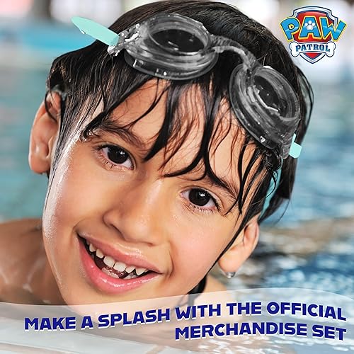 Miniatura 3 de Paw Patrol Kids Swim Goggles and Swim Cap Set Anti-Fog UV Protection