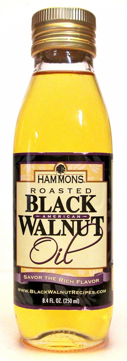 Hammons Roasted American Black Walnut Oil (Pack of 2) 8.4