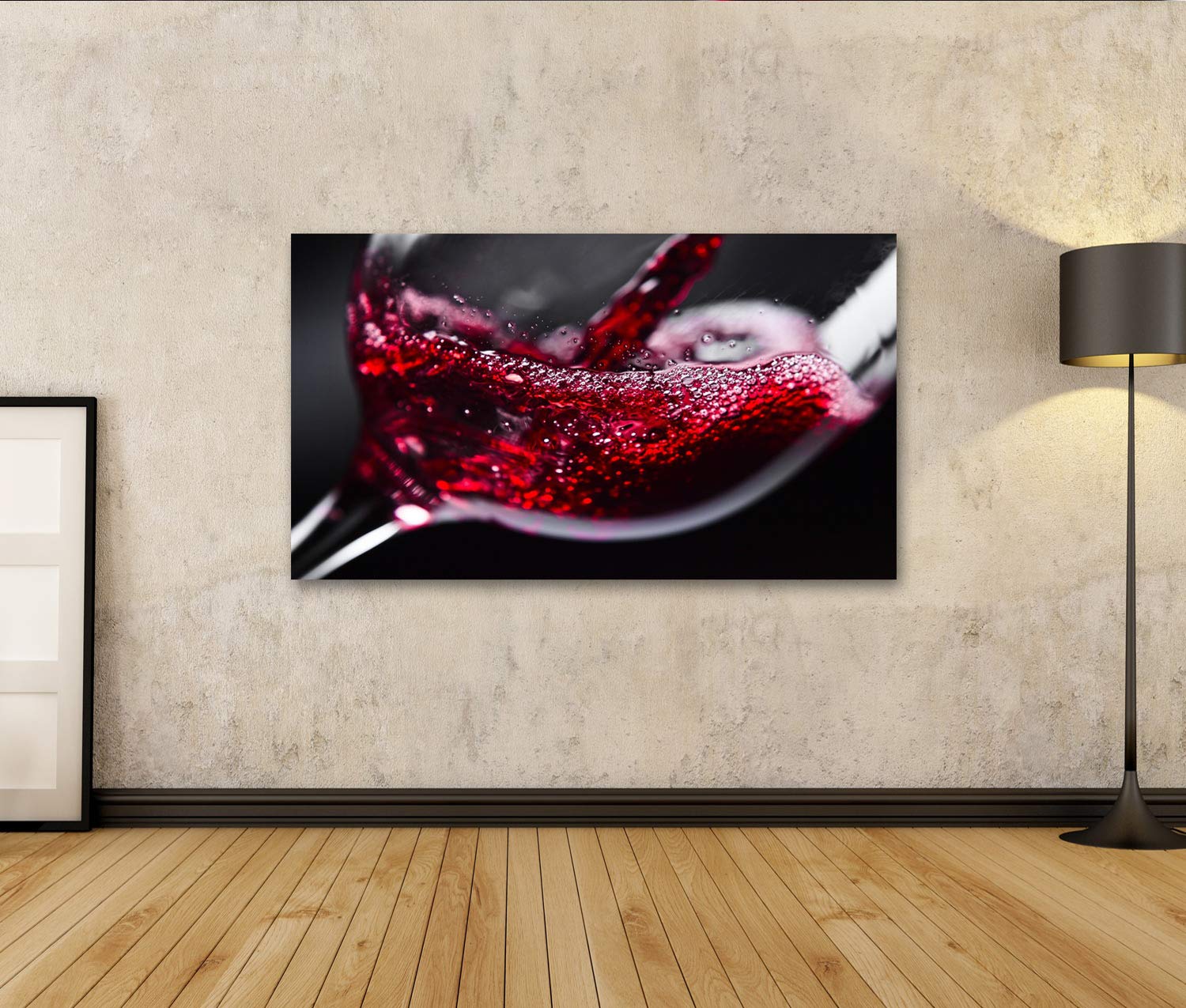Tableau Déco Moderne Sur Toile 50x100cm - Thème Vin Rouge, Par Tulup, Neuf Sous Emballage