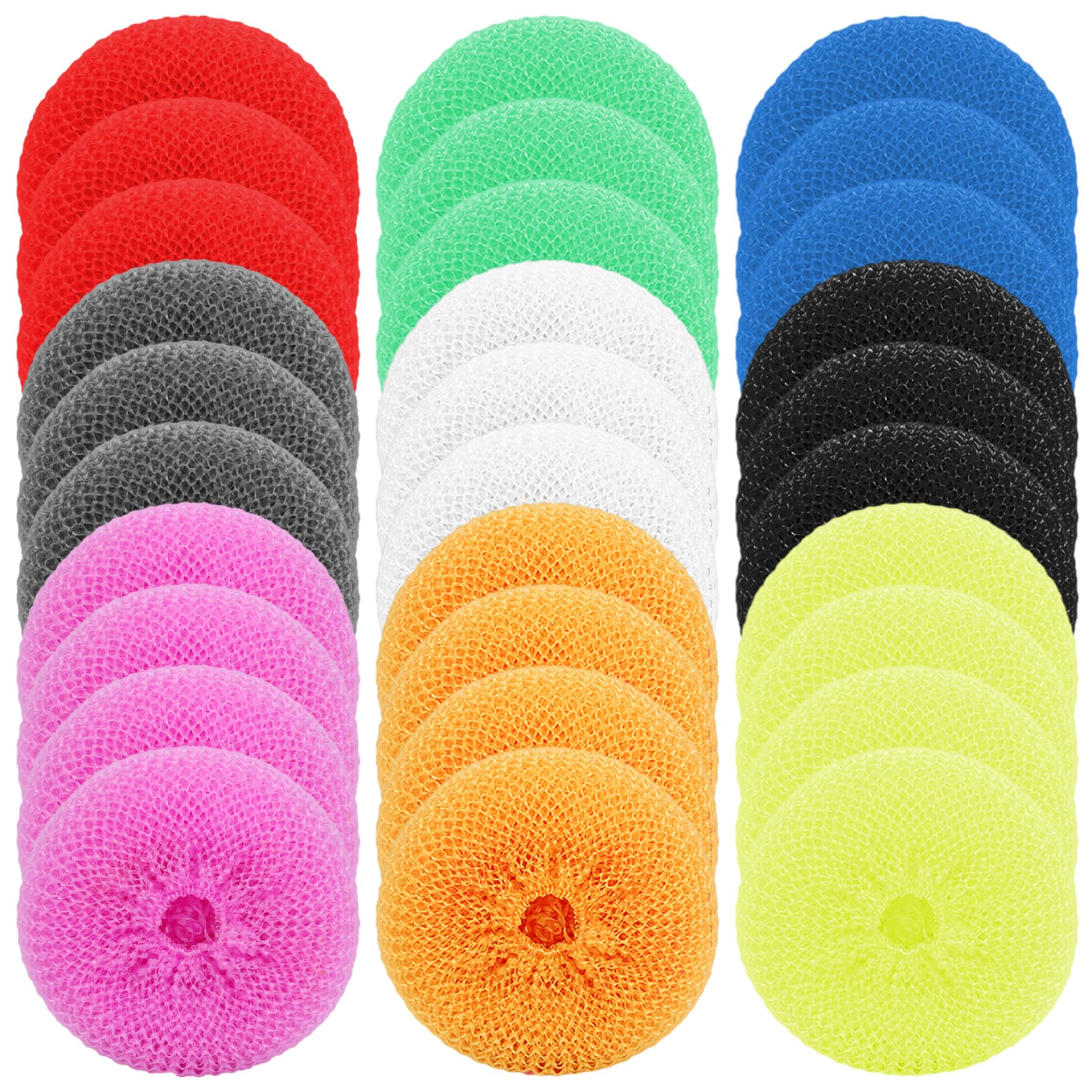 Ngbbby Random Color Plastic Scrubbers For Dishes, 30Pcs Non Scratch Plastic Pot Scrubber, Reusable Scouring Pad For Kitchen, Pot Scrubber