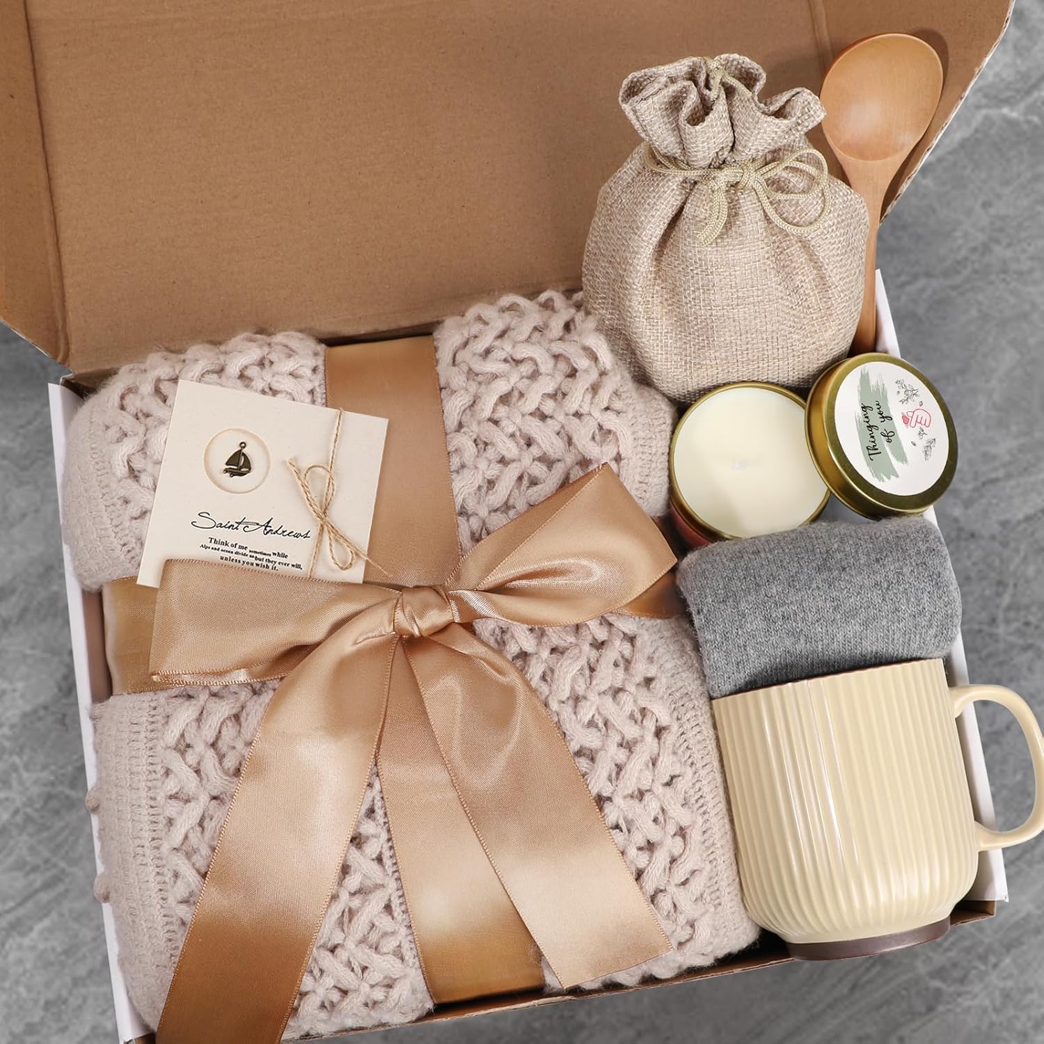 Get Well Soon Gifts Baskets for Women, Mothers Day Birthday Gifts Self Care Package Inspirational Thinking of You Feel Better Encouragement Gift for Her Sister Girlfriend Best Friend Grandma Coworker-image-8