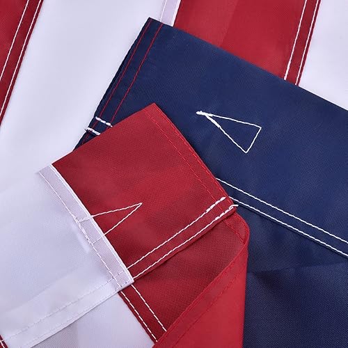 Miniatura 3 de Bandera de Estados Unidos bordada con estrellas bordadas de 2.5 x 4 pies, resistente, duradera, para exteriores (sin ojales)