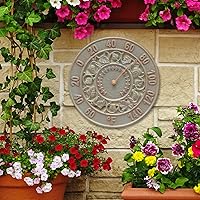 Vista 3 de Whitehall 01282 Ivy Silhouette Termómetro, Cobre Verdigris