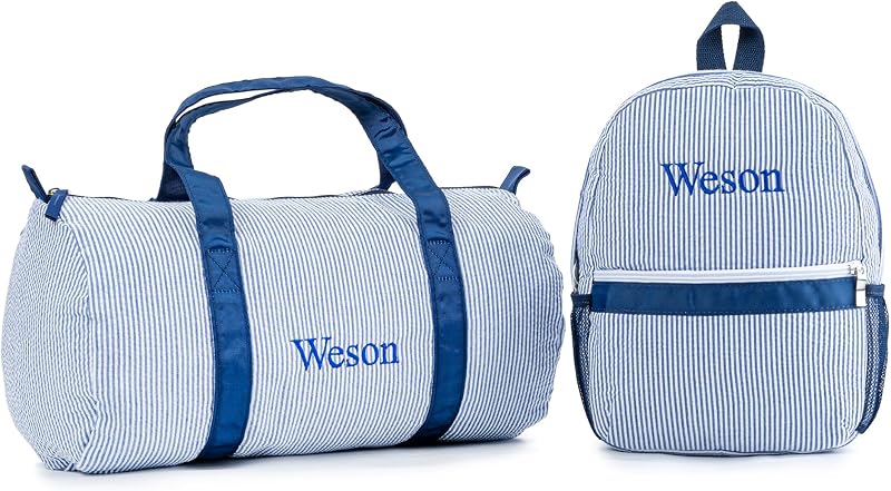 Kids' Personalized Backpacks & Duffel Bags Set - Overnight Bags for Girls & Boys, Includes Weekender Bag