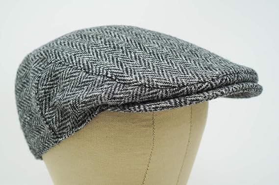 Borges & Scott Nevis Flat Cap - 100% Handwoven Wool Harris Tweed Water Resistant