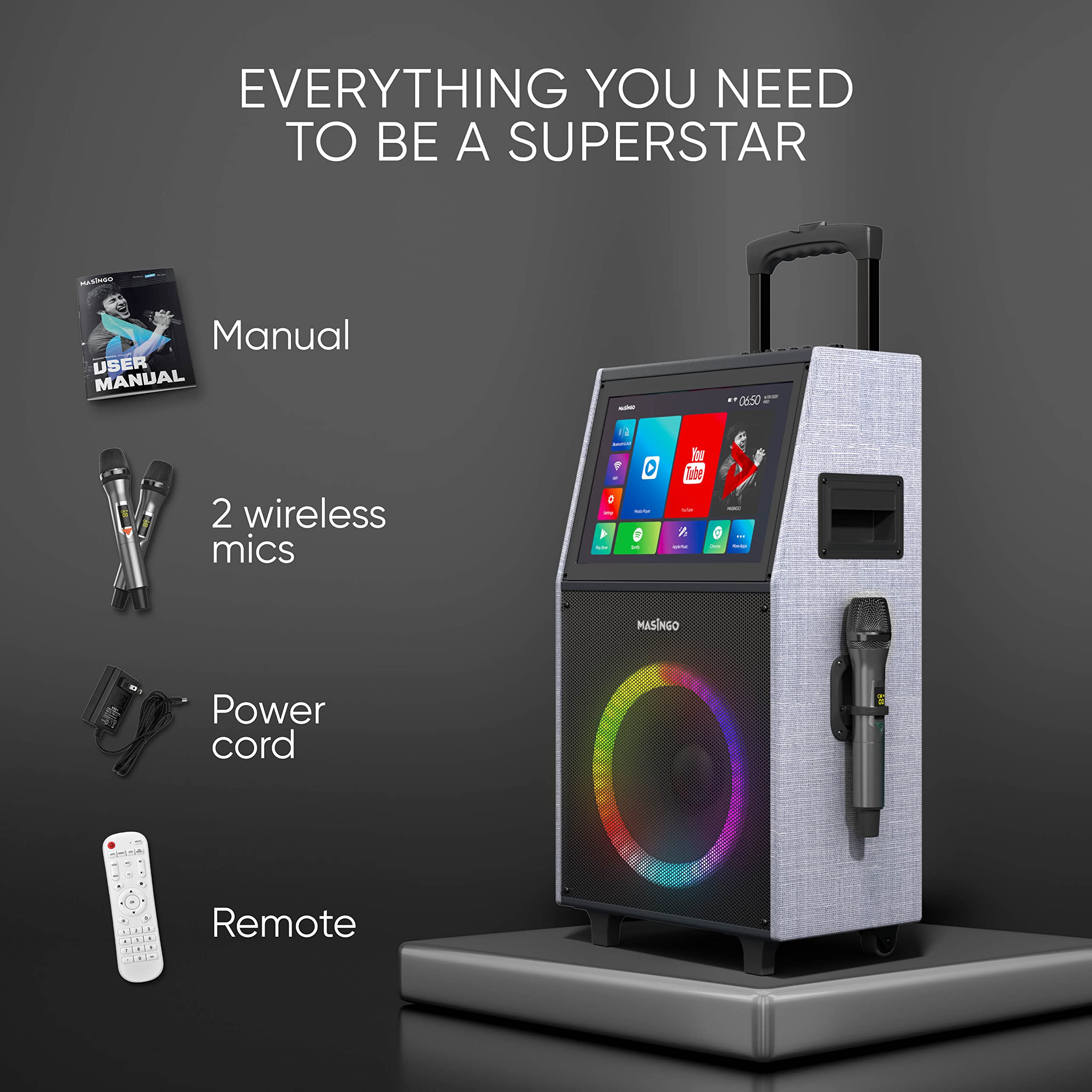 Bluetooth Portable PA Speaker System 