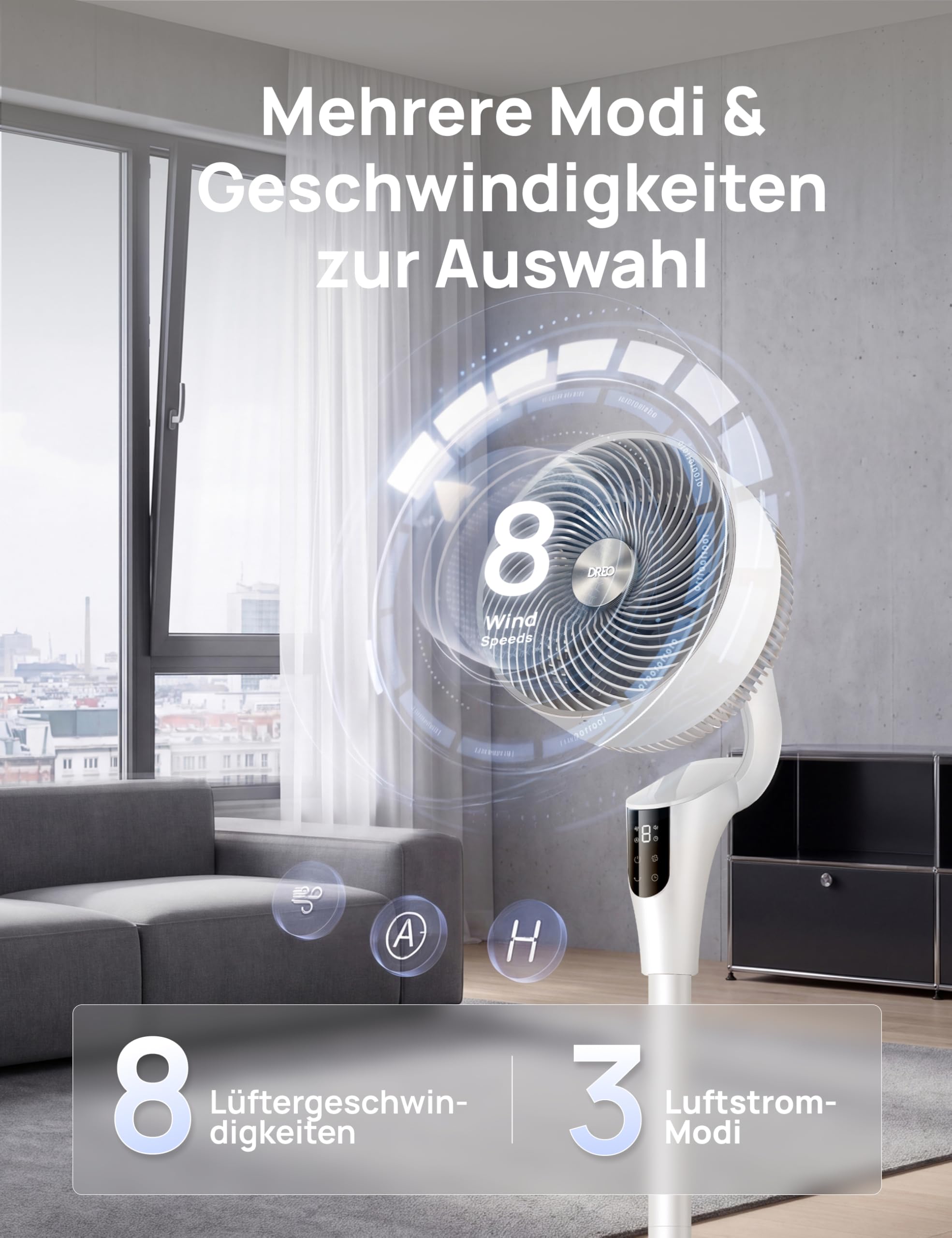 Dreo Leiser Standventilator für Schlafzimmer [Verbessert] – Bild 6