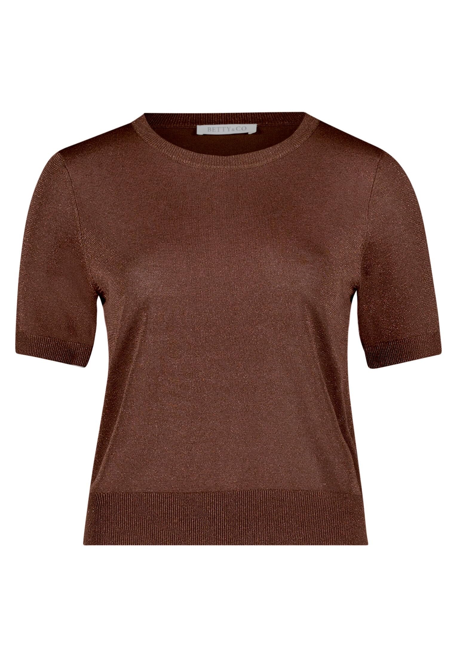 Betty & Co Damen Feinstrickpullover mit Lurexfaden