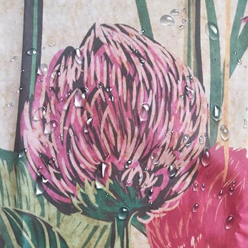 Miniatura 7 de Cortina de ducha floral para baño, cortinas de ducha de flores retro bohemias, cortina de ducha rústica de granja botánica de 60 x 71 pulgadas,