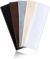 JCKHXG 5 Pack Non-Slip Headbands for Women - Soft Stretchy Cotton Thick Bands, 5 Colors for Running Yoga Exercise