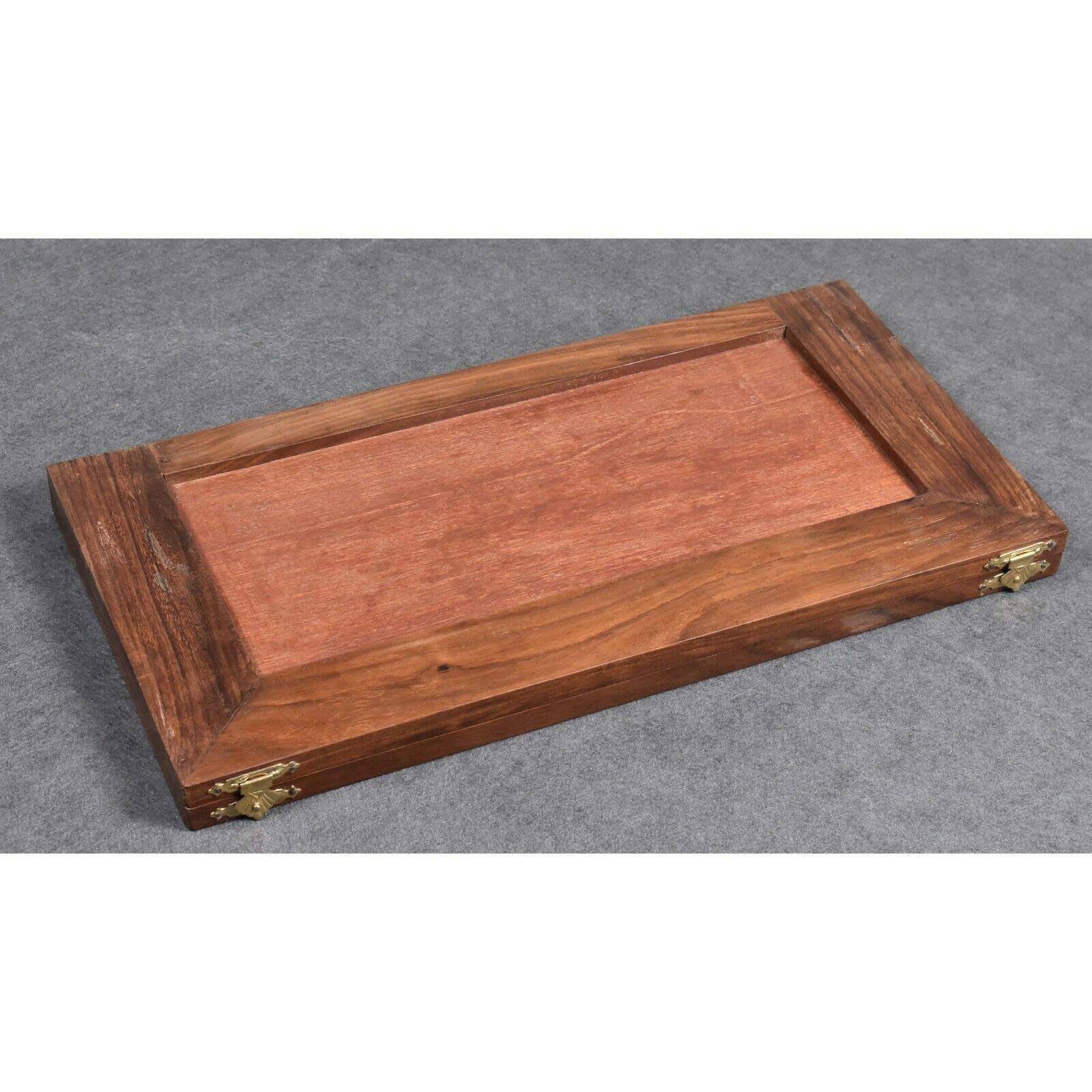 RoyalChessMall - Scacchiera pieghevole in legno da 14" serie Library - Solid Sheesham & Acrylic Ivory