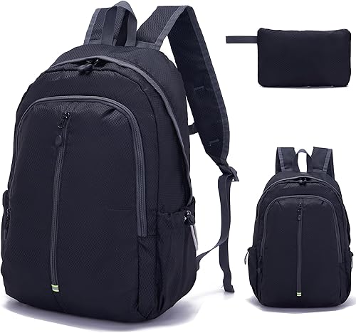 Miniatura 9 de YZAOLL Mochila de senderismo ligera y plegable de 25 litros, impermeable, mochila de senderismo para mujeres y hombres, mochila de gimnasio, viajes,