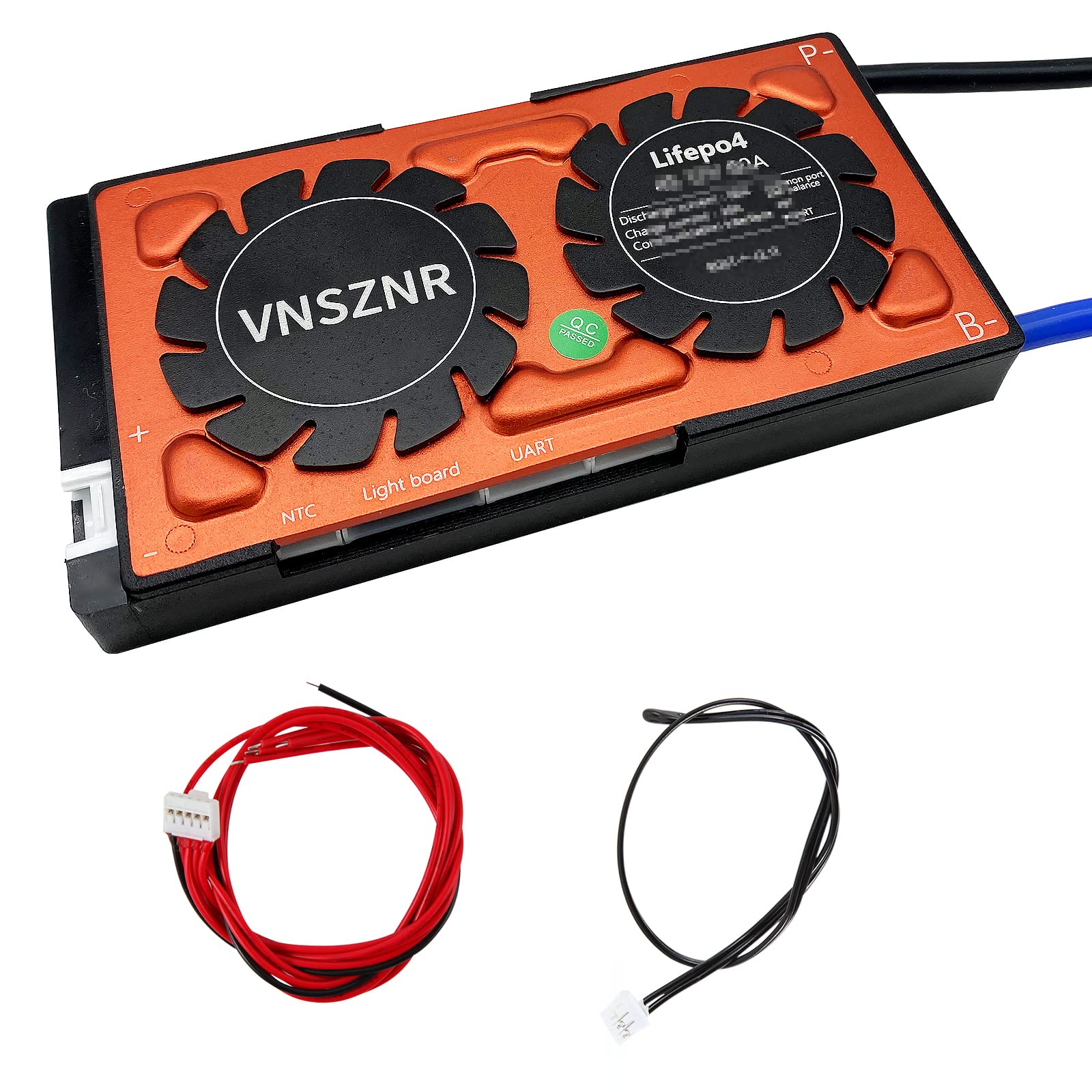 LiFePO4 BMS 12S 36V 60A Lithium Iron Phosphate Battery Management System PCB Protection Board with Balance Leads Wires for LiFePO4 3.2V Cells Battery Pack