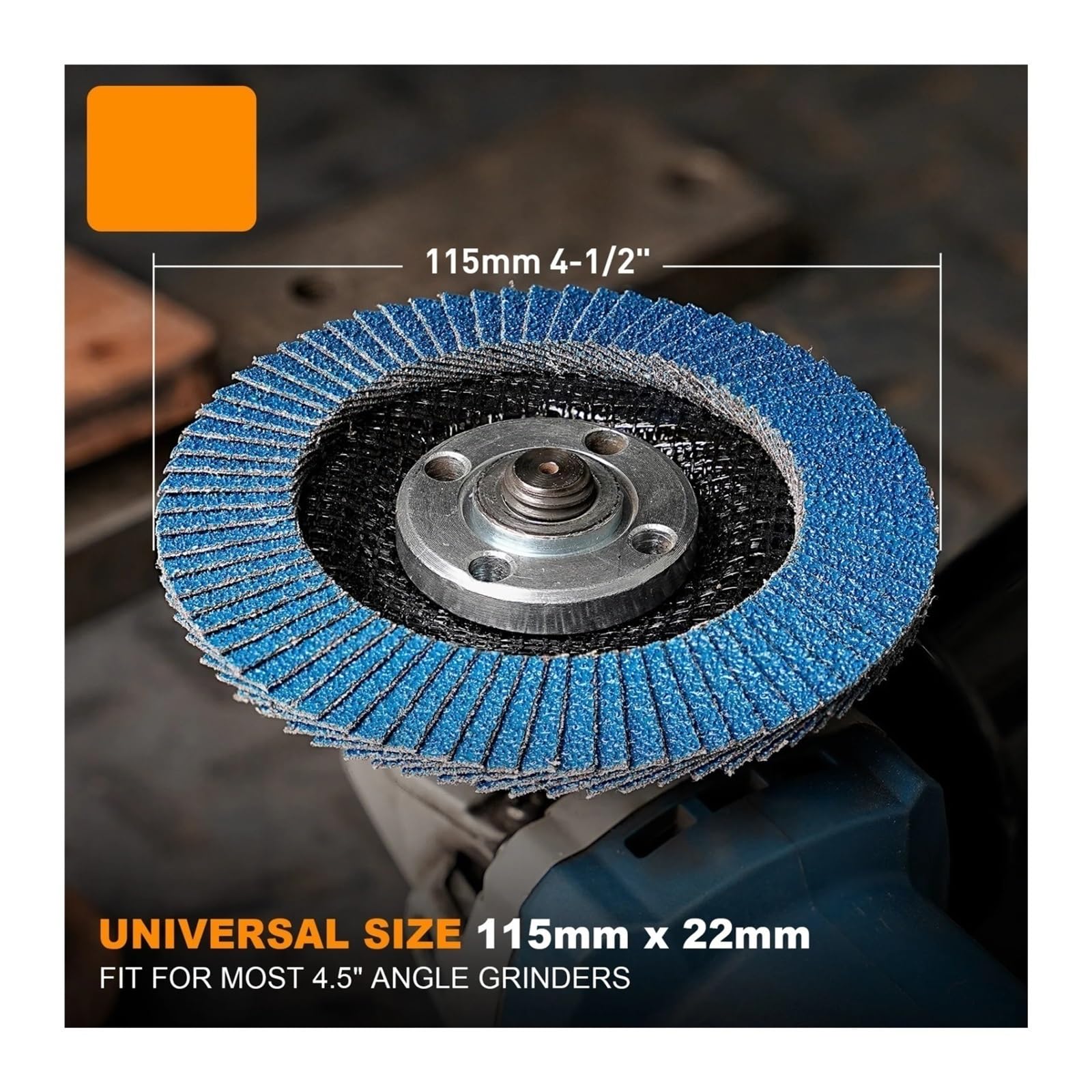 20 unids/set disco de lijado de Metal rueda de 115mm amoladora angular T29 herramienta de grano 40/60/80/120
