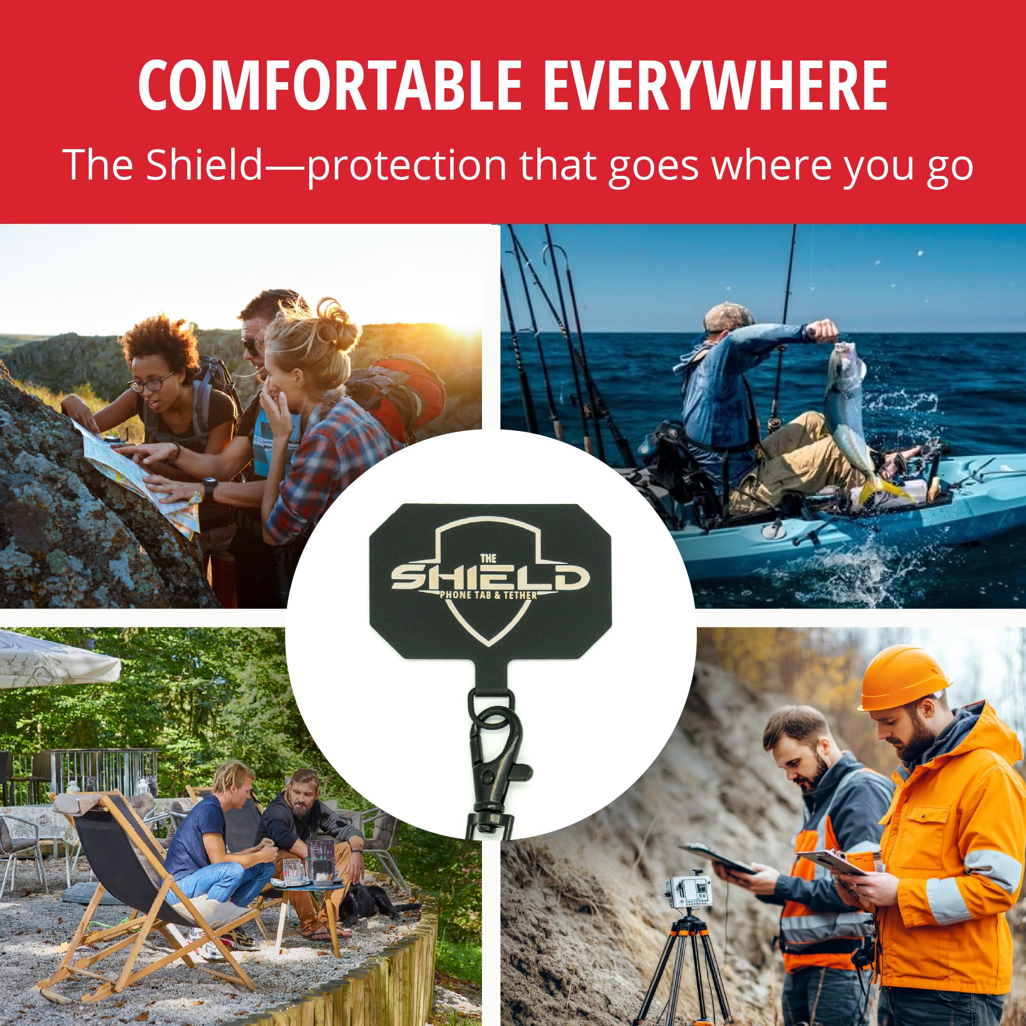 Outdoor Phone Leash For Kayaking The Protector Phone Tether - Secure Phone  Leash For Outdoor Adventures Comfortable Lace Up Footwear