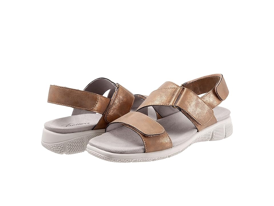 Trotters Tatia (Bronze Metallic) Women's Shoes INTERNATIONAL SHIPPING