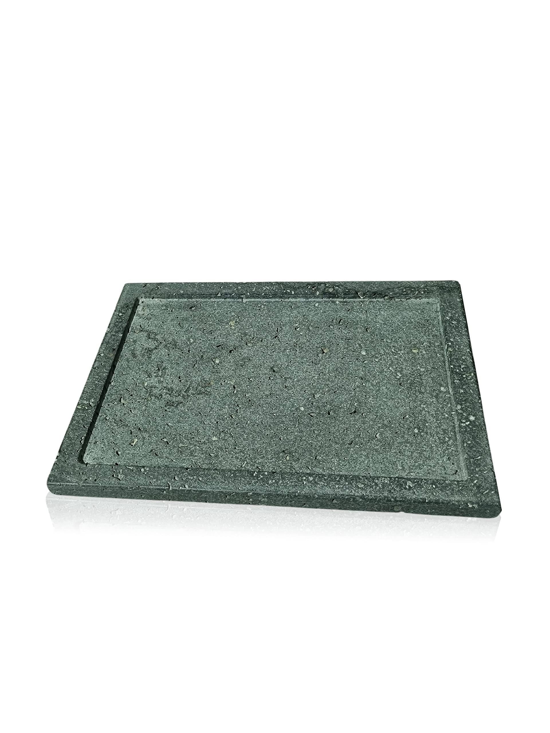 Natural Lava Rocks Volcanic Healthy Stone grill fish plate 35x25x2cm