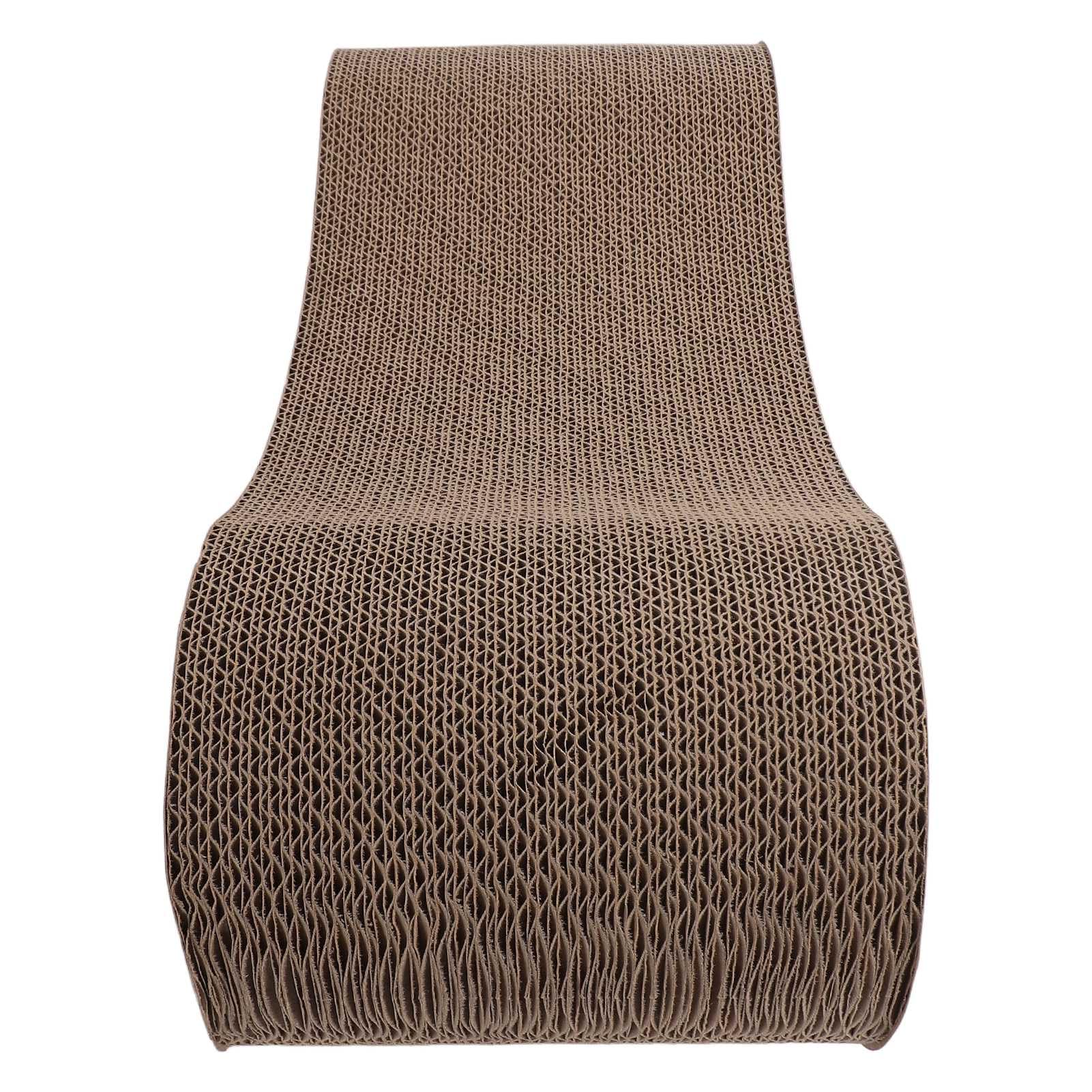 Tiragraffi per Gatti, Tiragraffi Reversibile a Forma di Lounge, Robusto Tiragraffi in Cartone Ondulato per Gatti, Attira L'attenzione, Riduce i Danni Ai Mobili, Dimensioni
