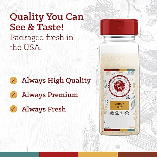 Miniatura 6 de Sal de cebolla  Calidad de restaurante  Botella de 20 onzas