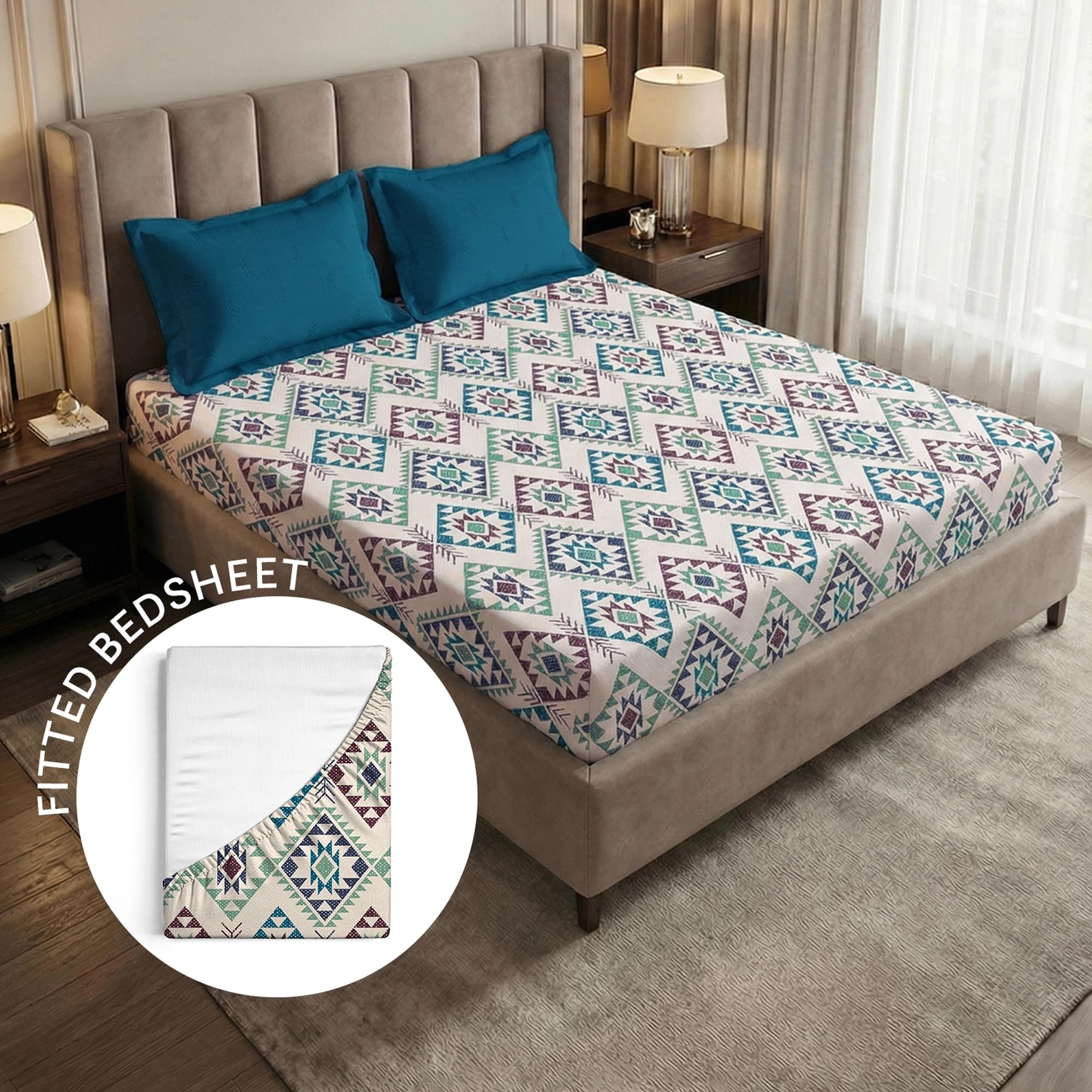 MYTRIDENT Soft Cotton Bedsheets - King Size -2 MYTRIDENT Soft Cotton Bedsheets - King Size -2