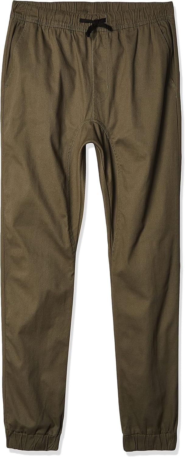 Southpole Boys' Big Jogger Pants in Basic Stretch Twill Fabric