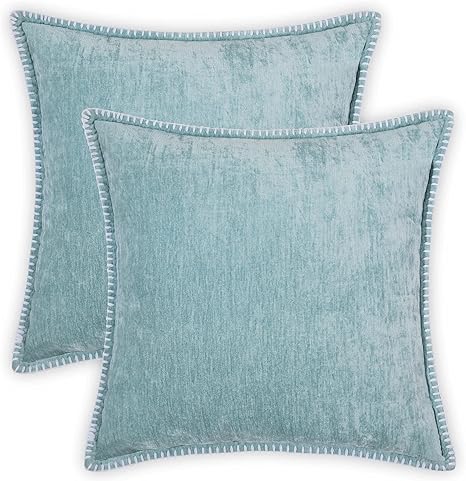 light teal throw pillows