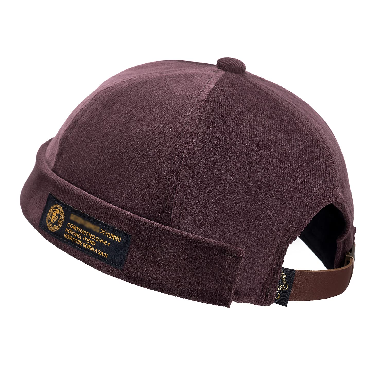 CLAPE Watch Cap Work Beanie Corduroy Docker Leon Brimless Hat Rolled Cuff Harbour Hat