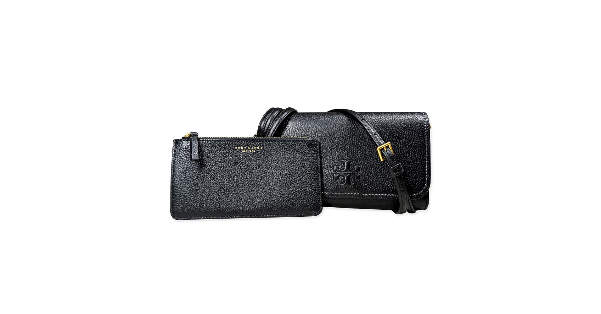 Tory Burch Womens 146467 Thea Pebbled Leather With Gold-tone
