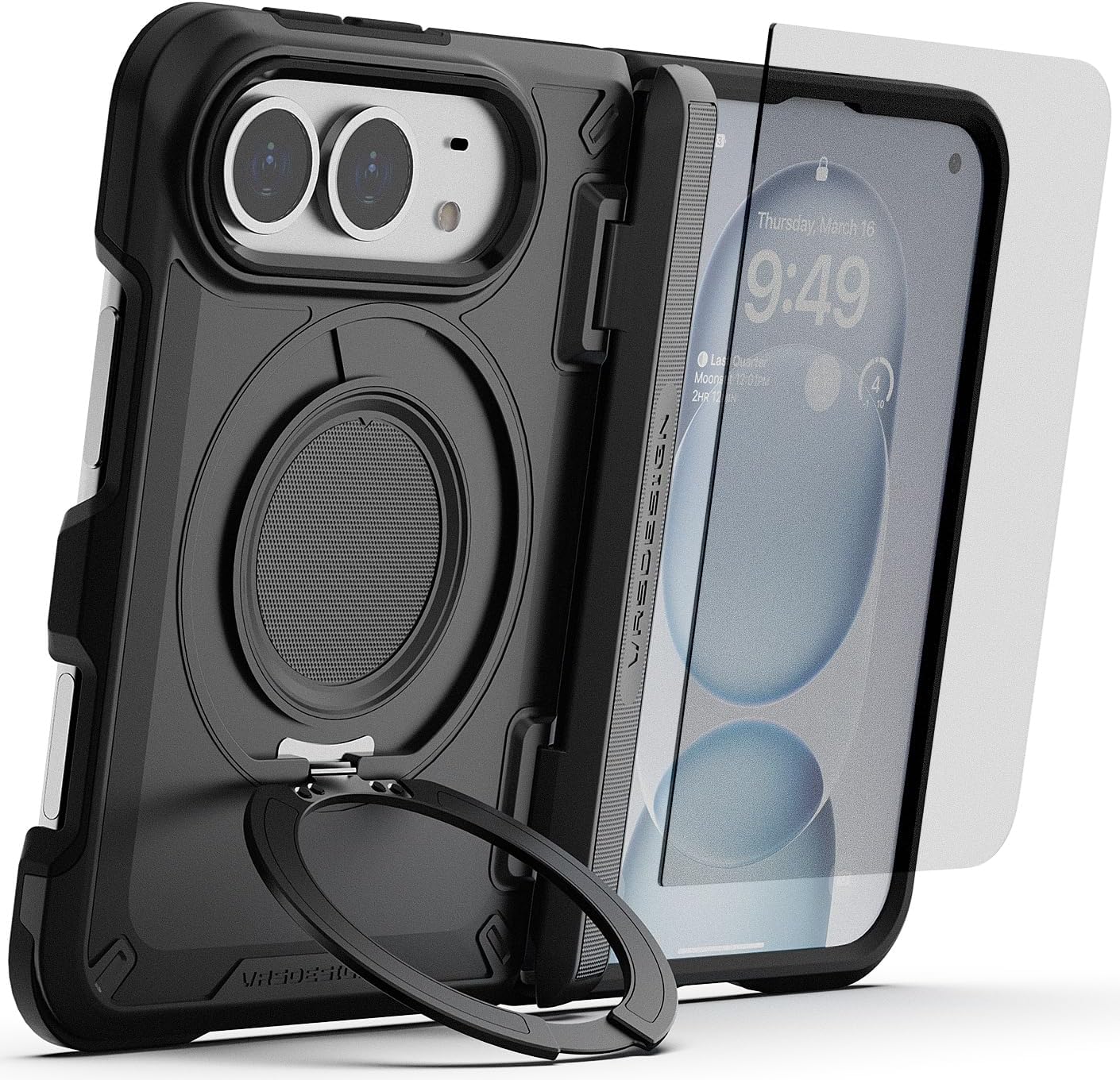 VRS DESIGN TerraGuard Active for iPhone Duo Case - Matte Black