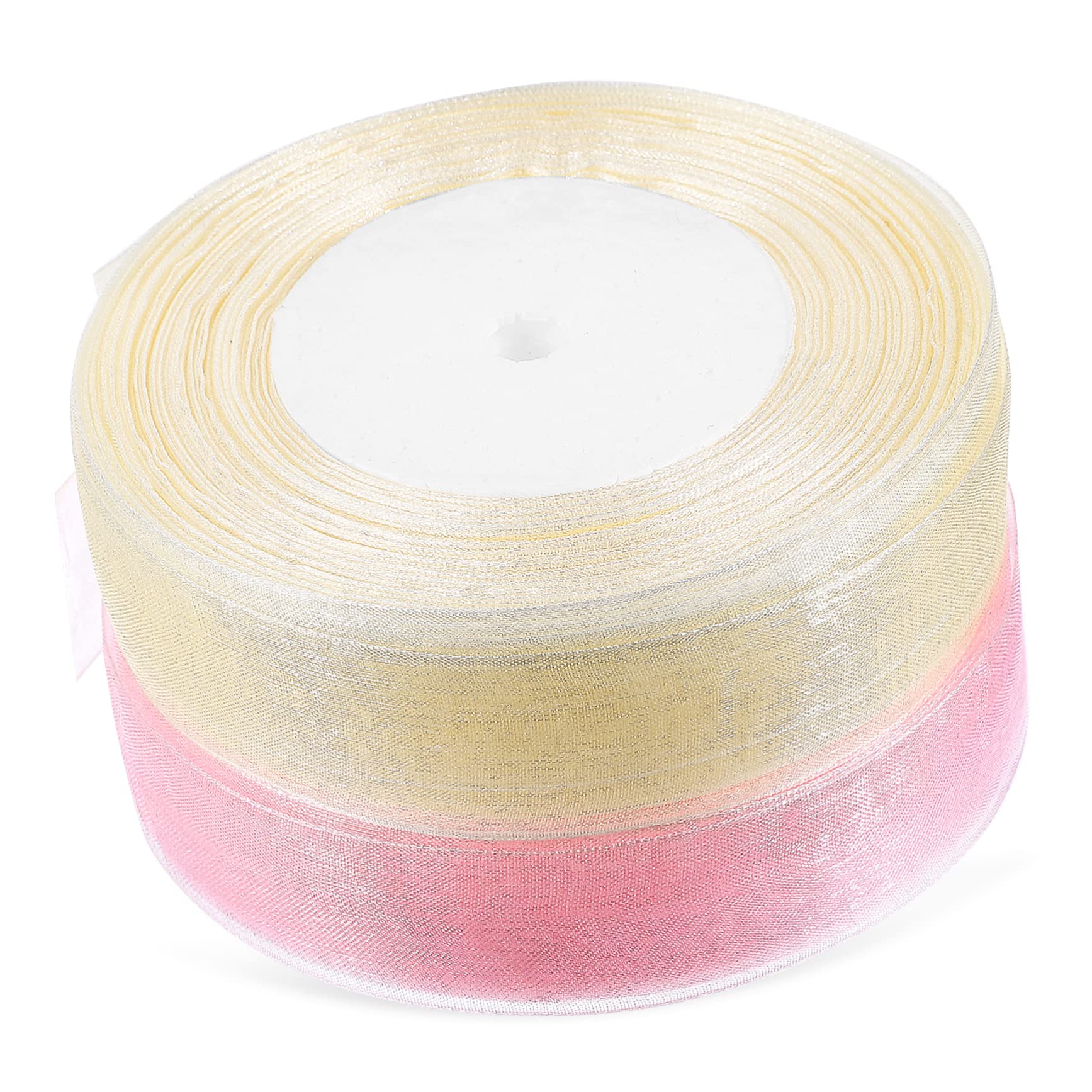 VALICLUD 2rouleaux Rubans Décoratifs Rubans Pour Emballage Cadeau Mariages Noël Et Projets De Loisirs Créatifs