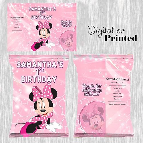 Miniatura 5 de Mouse Pink Party Snacks, Favors and Decorations (Popcorn Box Small 12 ct.)