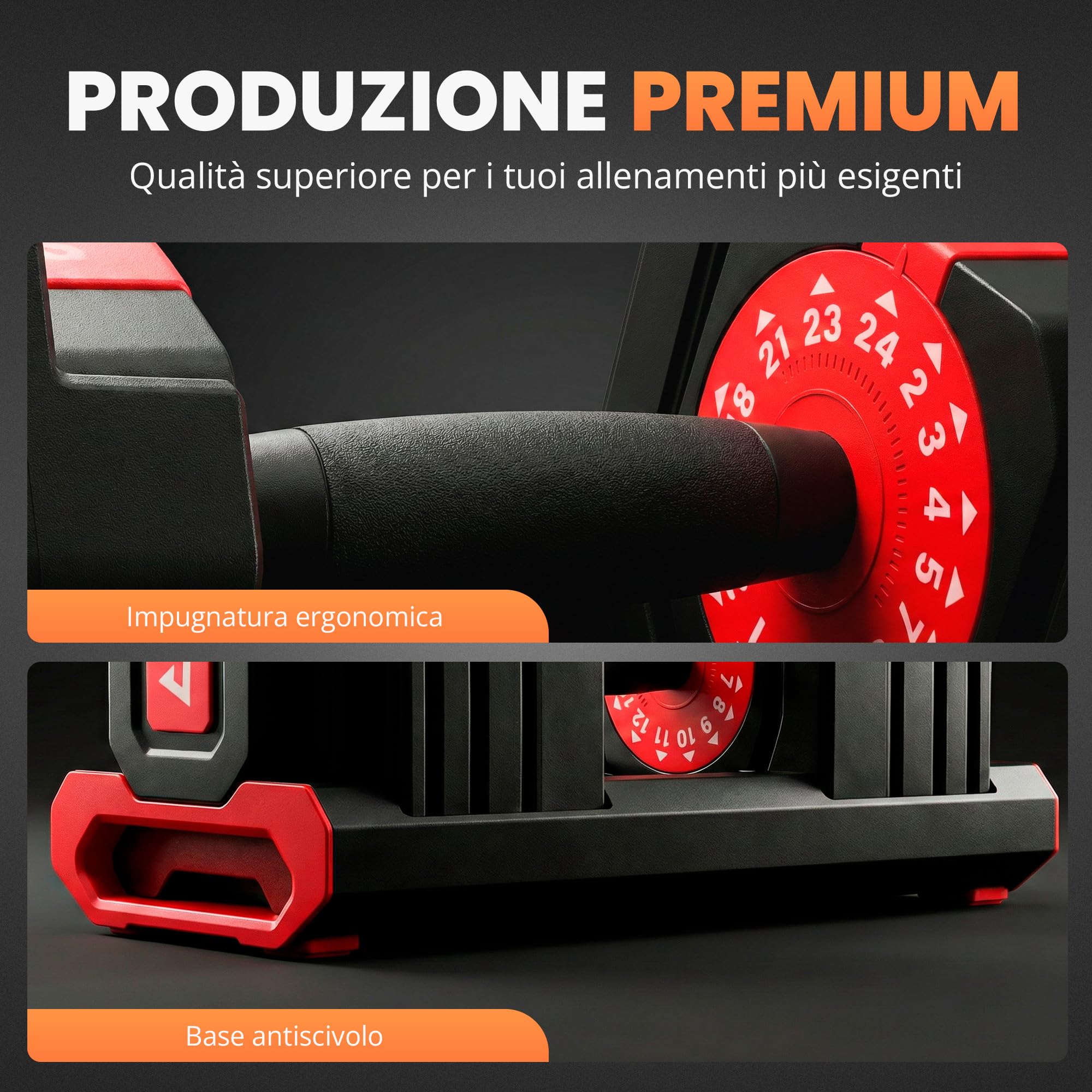 JUPPLIES Manubrio Regolabile 2-24 kg