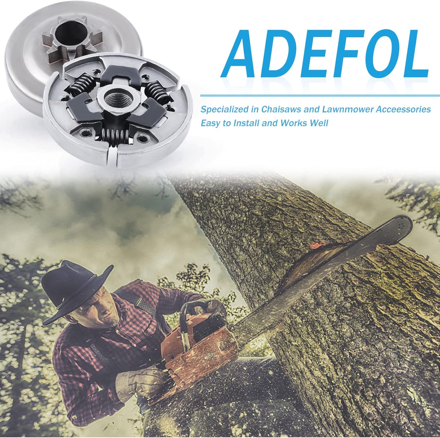 Chainsaw 7pcs Kit Sprocket Clutch Drum 3/8" for Stihl 017 018 021 023 MS170 MS180 MS210 MS230 MS250 Replacement Parts with Needle Bearing Washer E-Clip Worm Gear for 1123 640 2003, 1123 640 2073 : Patio, Lawn & Garden