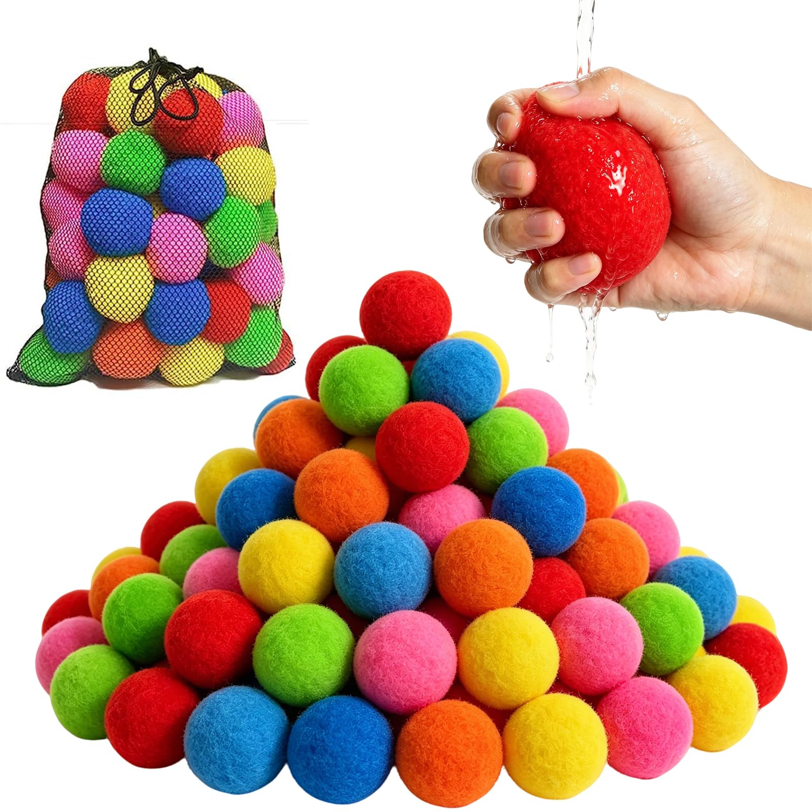 Reusable Water Balls Reusable Water Balloons Summer Toys Outdoor Water Toys Summer Outdoor Toys for Pool and Backyard Fun
