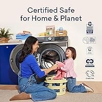 Vista 6 de BLUELAND Laundry Detergent Tablets, 36 Count, Plastic-Free Eco-Friendly Pods, Sheets, Liquid Alternative - Fragrance Free and Clear, Natural, Gentle