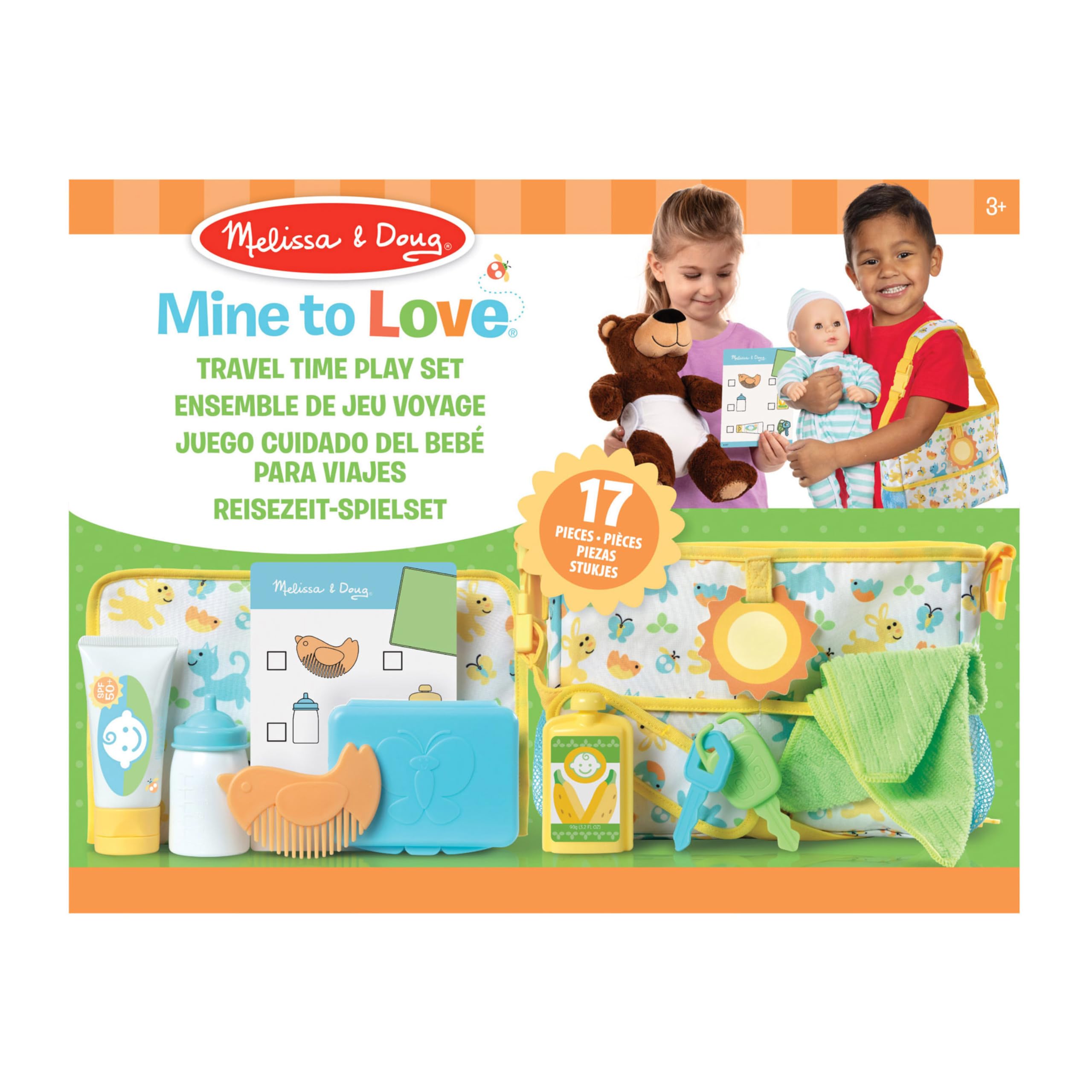 Melissa & Doug 41707 Travel Time zestaw do zabawy dla lalek, wielokolorowy