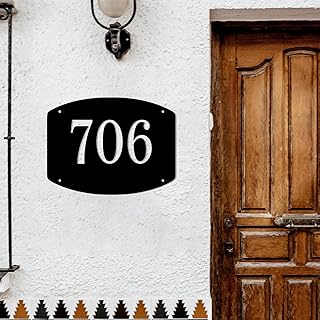 House Number Plaque - Mailbox Numbers Customized Sign for House, Store, Office, Outside Custom House Number Signs, House Number Sign Wall Mounted Sign, Custom House Number New Home Gift