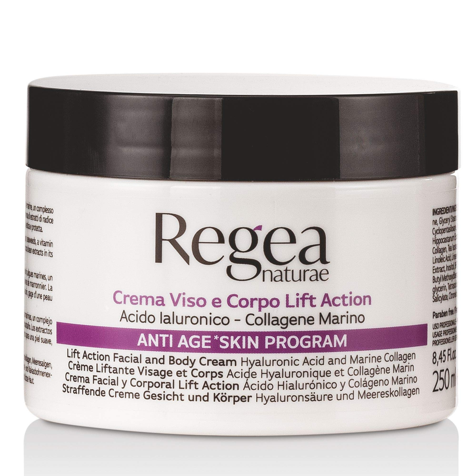 Regea crema multivitaminica acido ialuronico e collagene marino 250ml