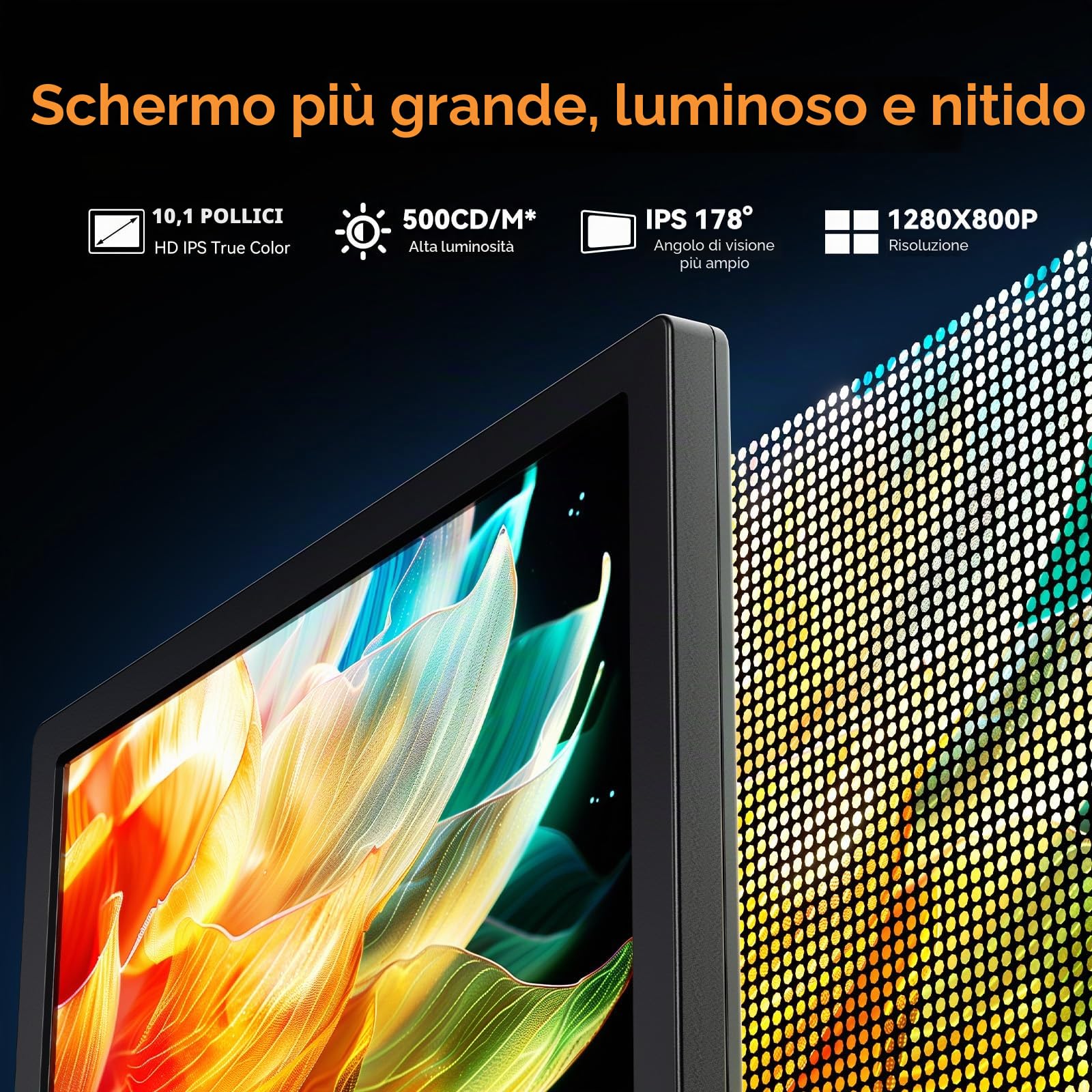 Elikliv EM4K Flex 4K Digital Microscopio, 10.1" HDMI Saldatura Microscopio con Flex Arm Stand per Riparazione Elettronica, 52MP Coin Magnifier per Monete Errori, Anello Luce, Silicone Saldatura Mat