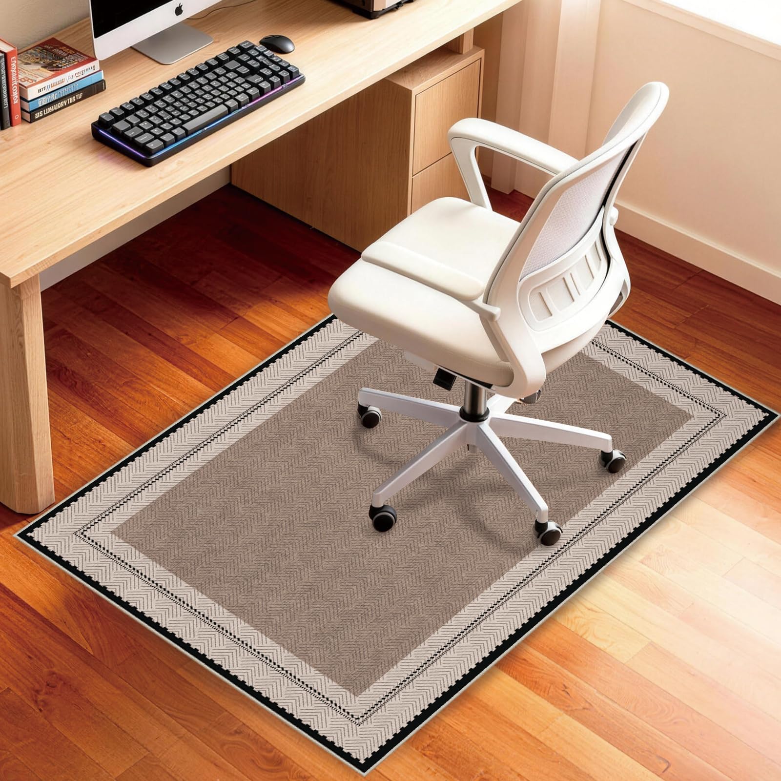 Chair Mat for Hardwood Floor Tile Floor 48 36 Floor Mat for Office Chair Office Computer Gaming Rolling — view 2