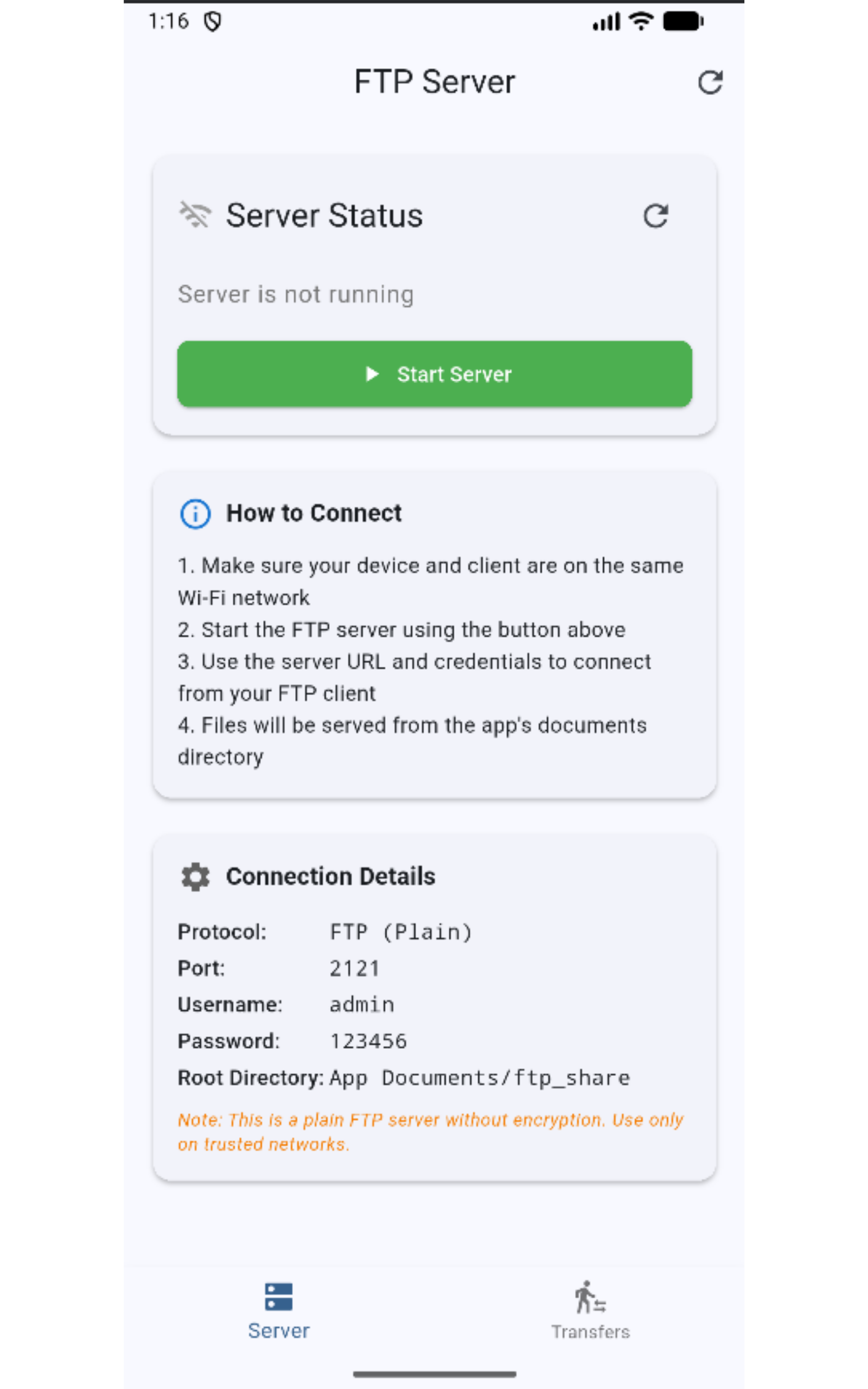 WiFi FTP Server & Monitor - App on Amazon Appstore